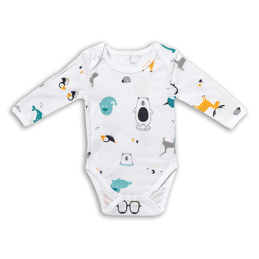 Organic Long Sleeve Baby Body - 3-pack