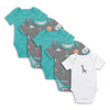 100% Organic Short Sleeve Baby Body - 5-pack