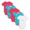 100% Organic Short Sleeve Baby Body - 5-pack