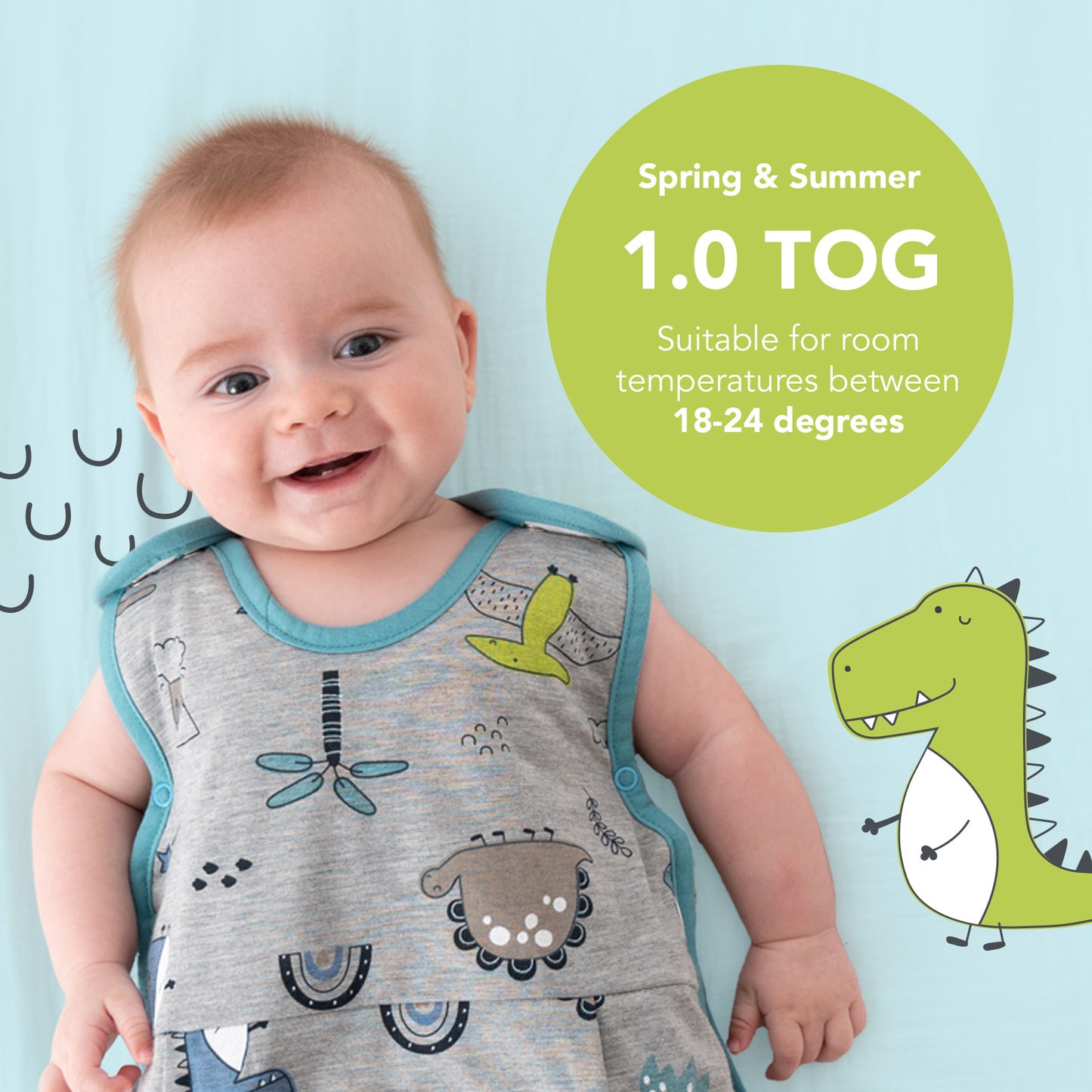 Baby Sleeping Bag - 1.0 TOG