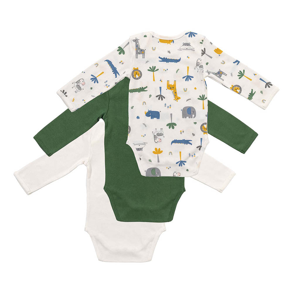 Organic Long Sleeve Baby Body - 3-pack