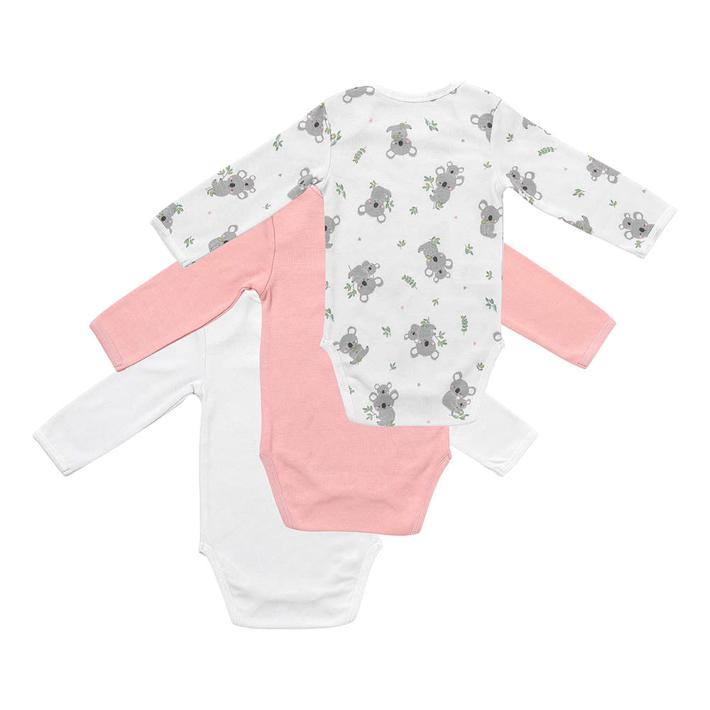 Organic Long Sleeve Baby Body - 3-pack