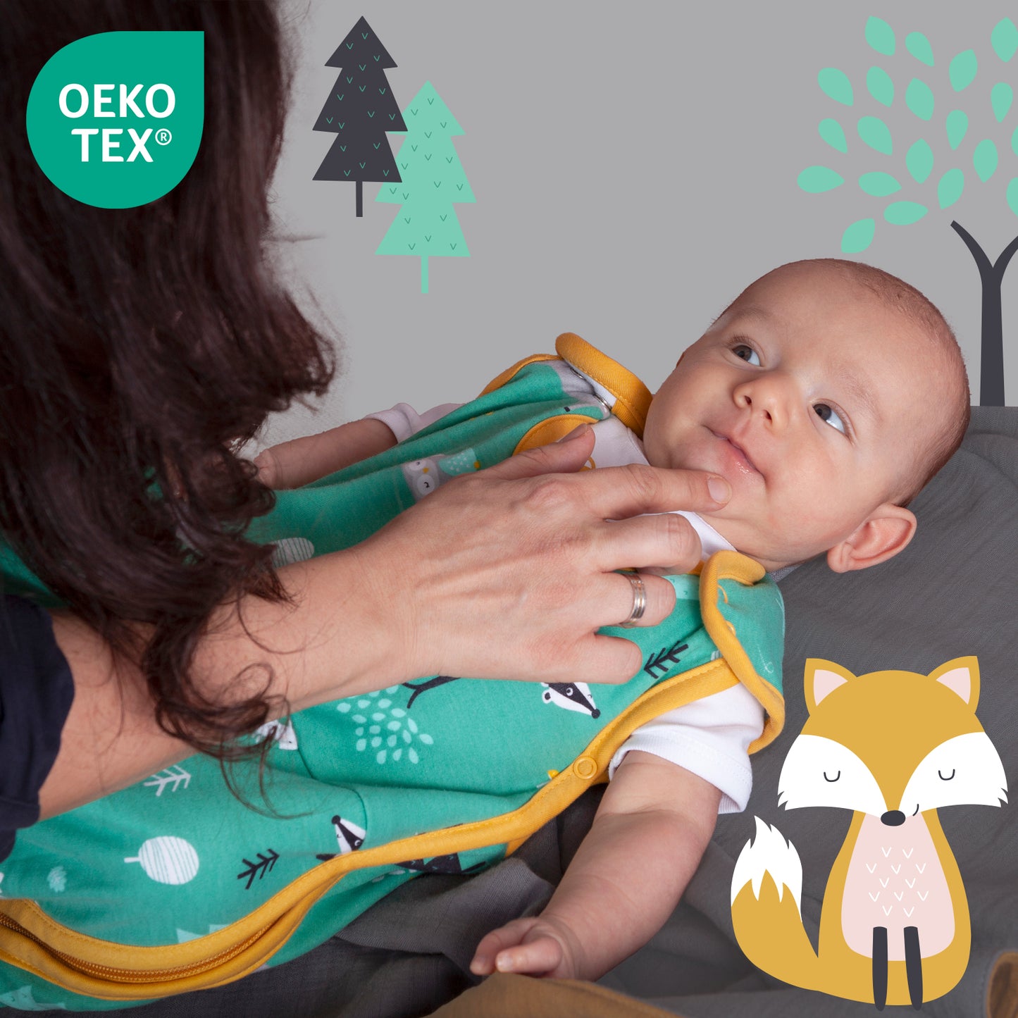 Organic Baby Sleeping Bag - 1.0 TOG