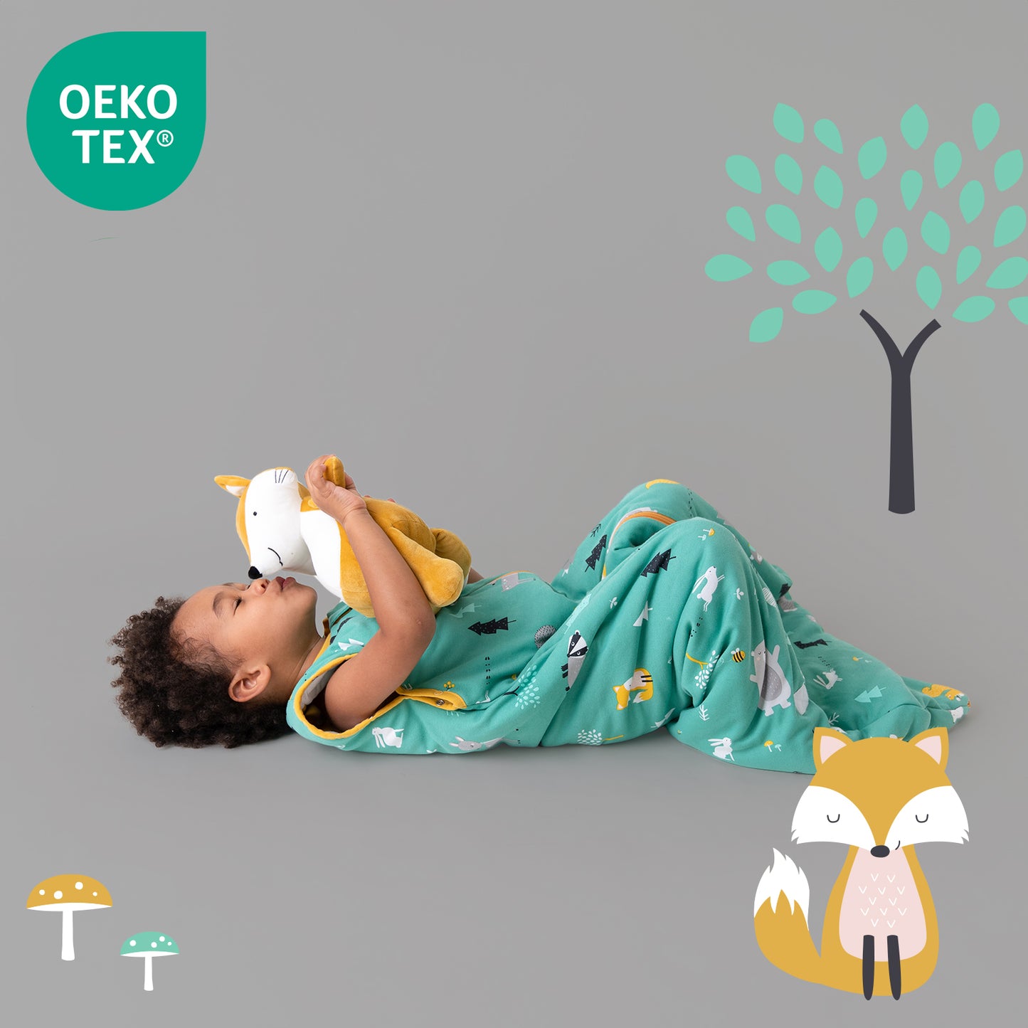 Organic Baby Sleeping Bag - 1.0 TOG