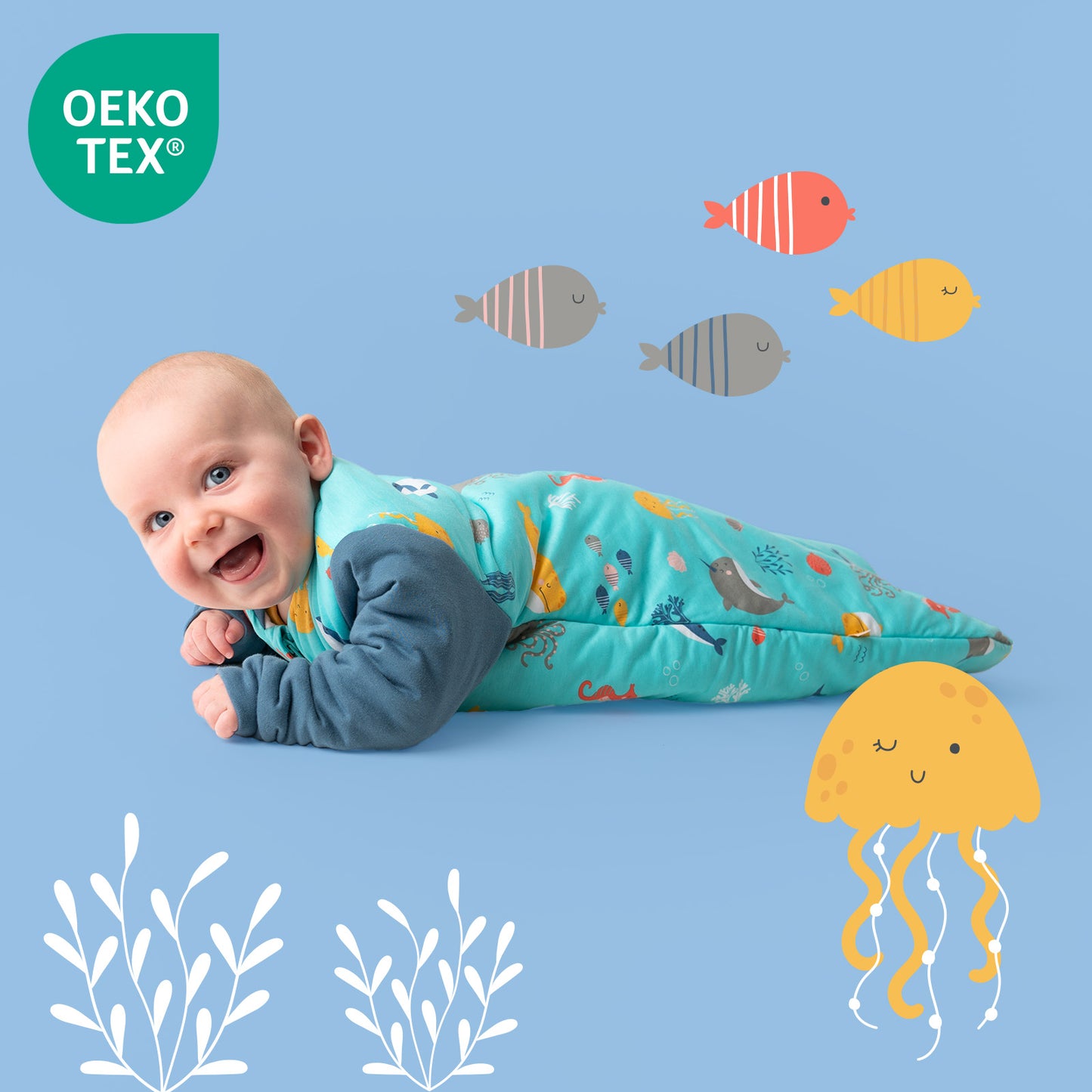 Long Sleeve Baby Sleeping Bag - 3.5 TOG