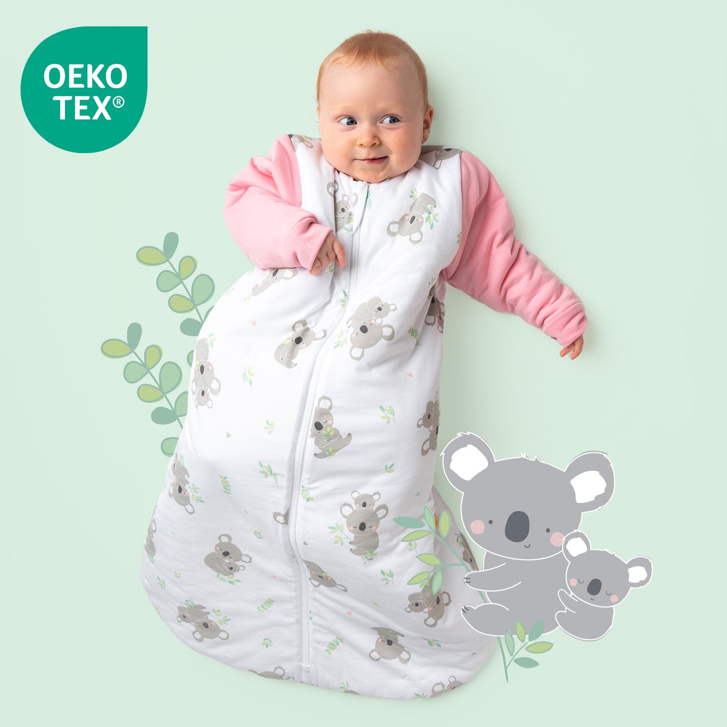 Long Sleeve Baby Sleeping Bag - 3.5 TOG